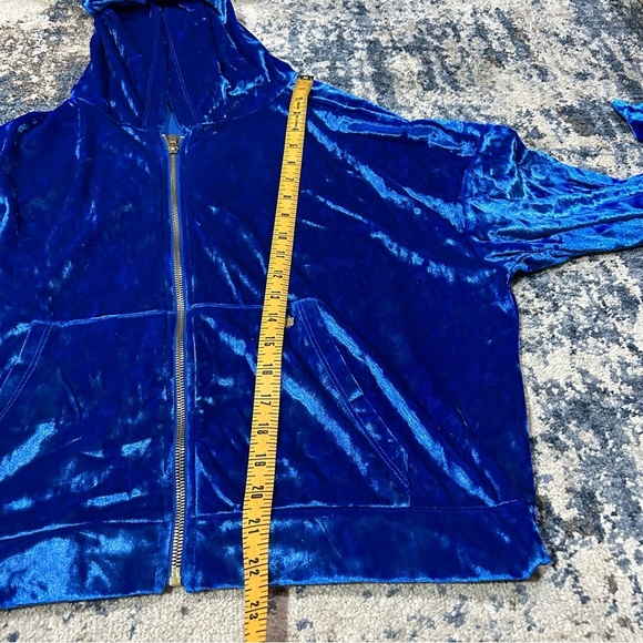 Fabletics Celeste Crushed Velvour Zip Ho Hoodie Size XL - Picture 12 of 12
